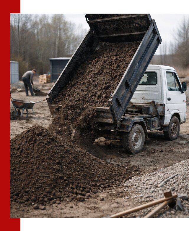 Аренда минисамосвала в Сергиевом Посаде для доставки сыпучих материалов