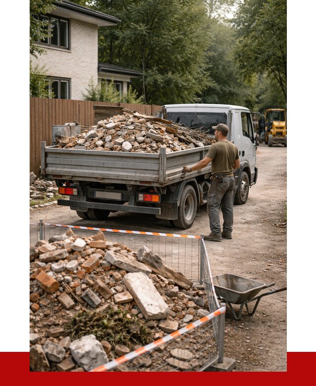 Вывоз строительного мусора с погрузкой в Сергиевом Посаде от 7676 р | ПРОНЕРУДСгп