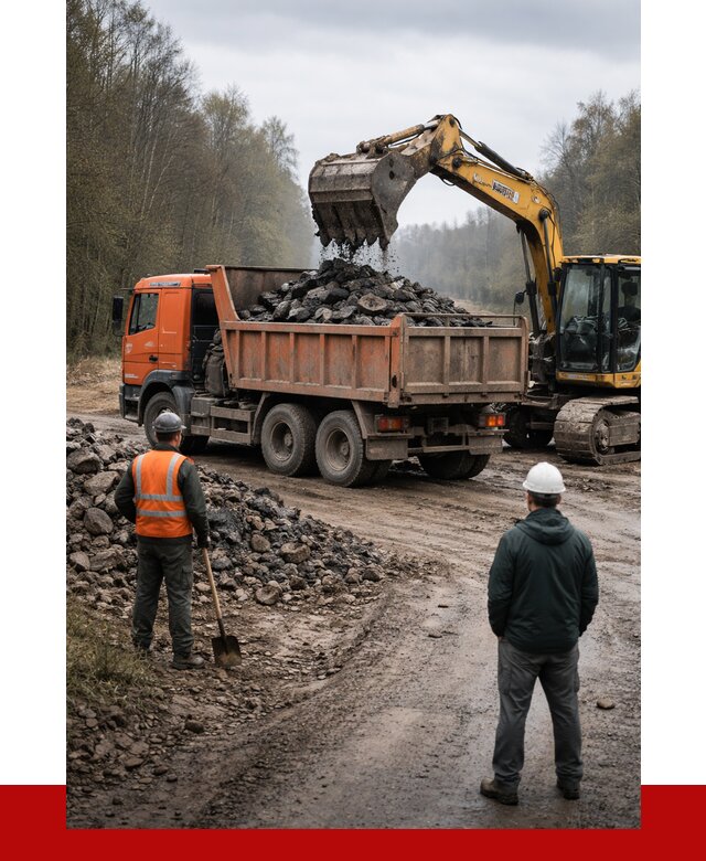 Вывоз асфальта в Сергиевом Посаде от 4605 р. самосвалом ПРОНЕРУДСгп