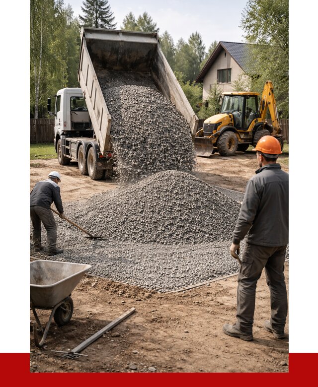 Отсыпка участка щебнем в Сергиевом Посаде от 6652 р. ПРОНЕРУДСгп