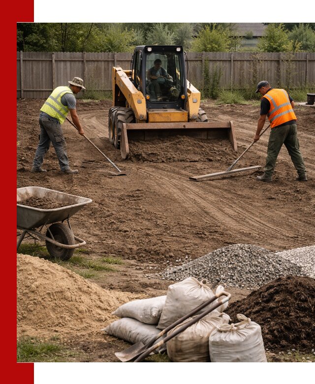 Выравнивание участка под строительство и благоустройство в Сергиевом Посаде