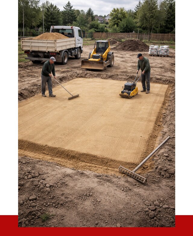 Устройство песчаной подушки в Сергиевом Посаде от 4605 р. ПРОНЕРУДСгп