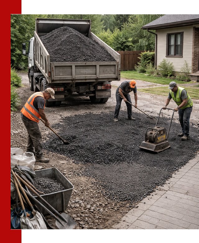 Асфальтовая крошка для двора с доставкой в Сергиевом Посаде